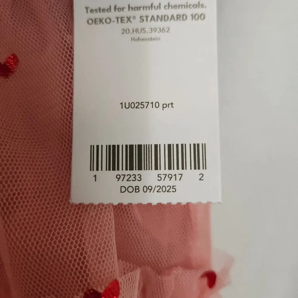 Carter's Baby Girl 12M Pink Tutu Skirt Diaper Cover NWT